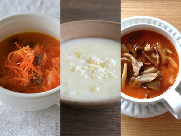 3種類の野菜スープ