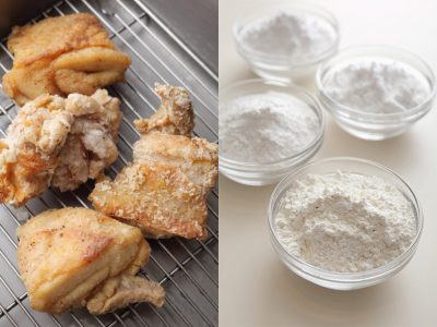 【シェフ解説】どれがサクサク？唐揚げ衣レシピ4種の違いを検証。小麦粉・片栗粉・コーンスターチ・米粉… | 三越伊勢丹の食メディア