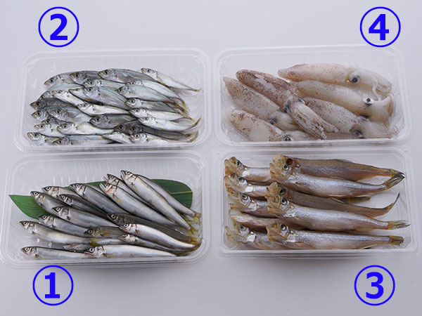 丸ごと揚げて美味しいおすすめの魚介4種類のイメージ