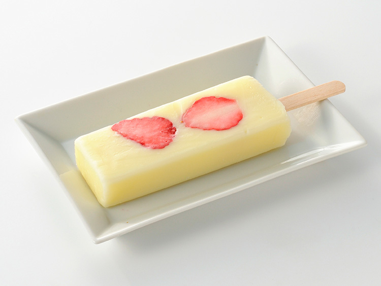 ＜KUBOTA＞苺とミルクのアイスキャンデー