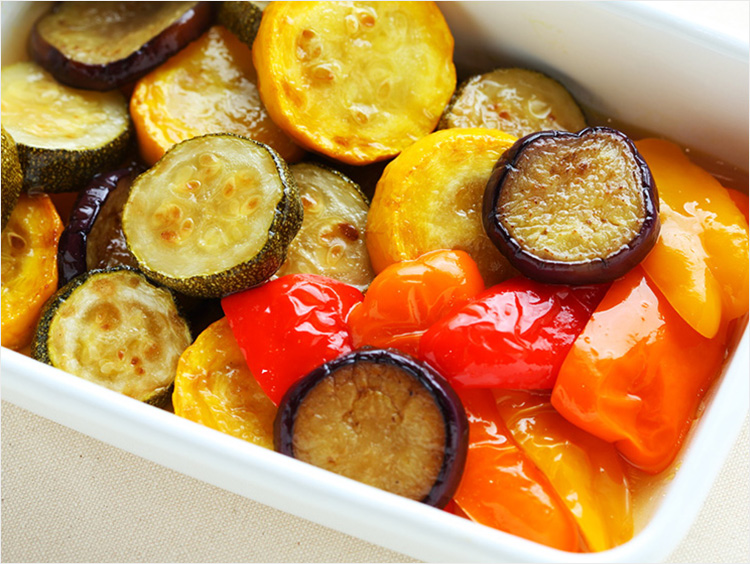 夏野菜の作り置きレシピのイメージ