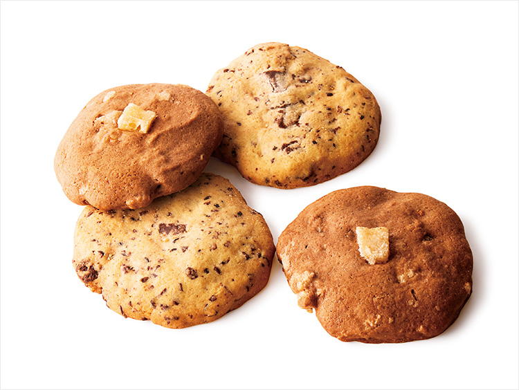 ＜ミル バイ タイムレス＞チョコレートニブクッキー／島ザラメと冬瓜漬のクッキー