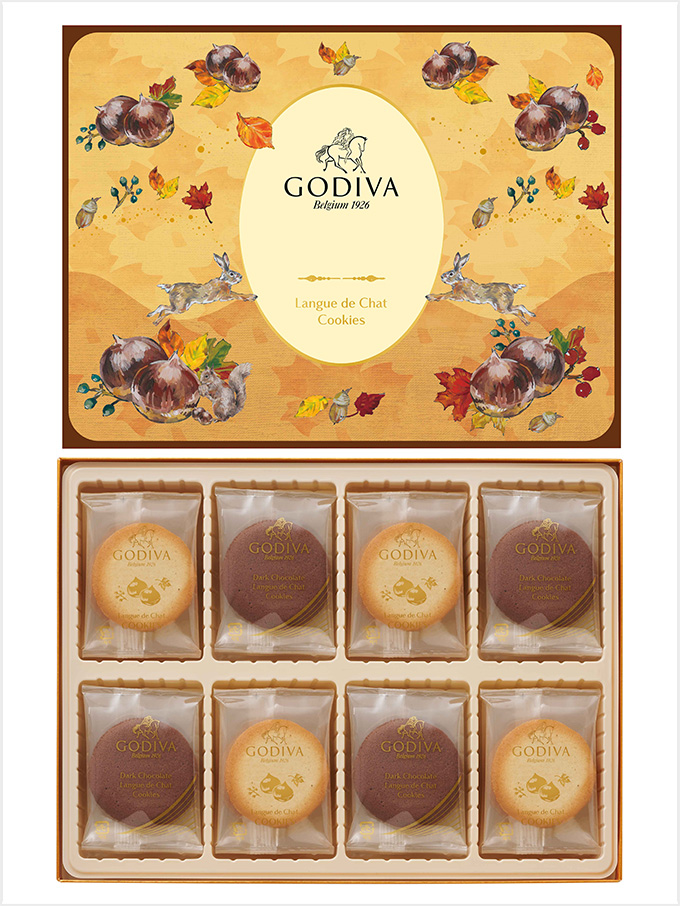 ＜ゴディバ＞ゴディバ オータム コレクション モンブランラングドシャクッキー アソートメント (30枚入)