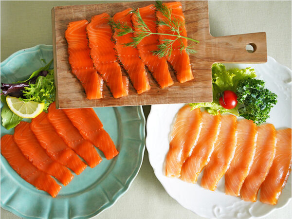 炭火焼きズッキーニとサーモンの温サラダ レシピ