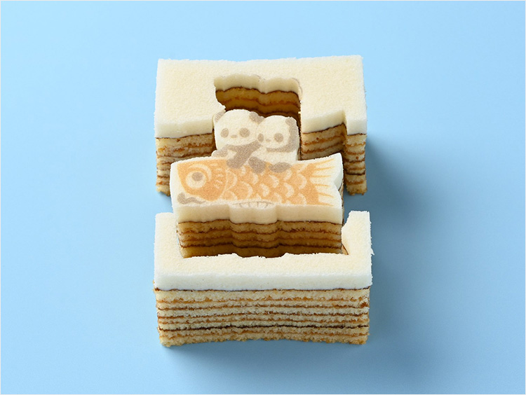 <カタヌキヤ(菓遊庵)>こいのぼりパンダバウム バナナ味