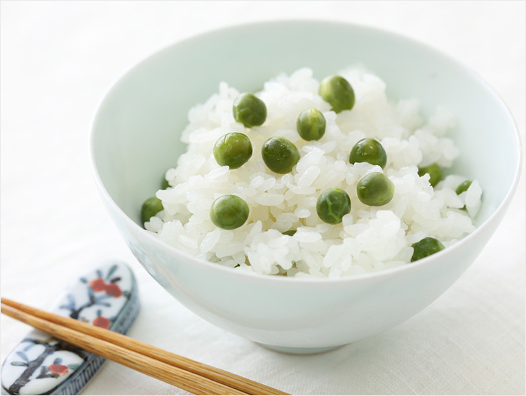 豆ご飯の出来上がりイメージ