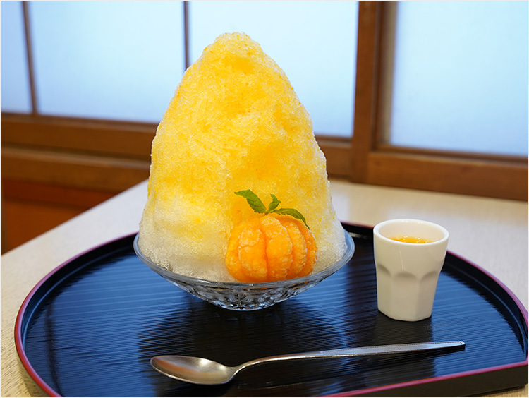 <四季茶寮 えど>四季茶寮 えどのかき氷 みかん