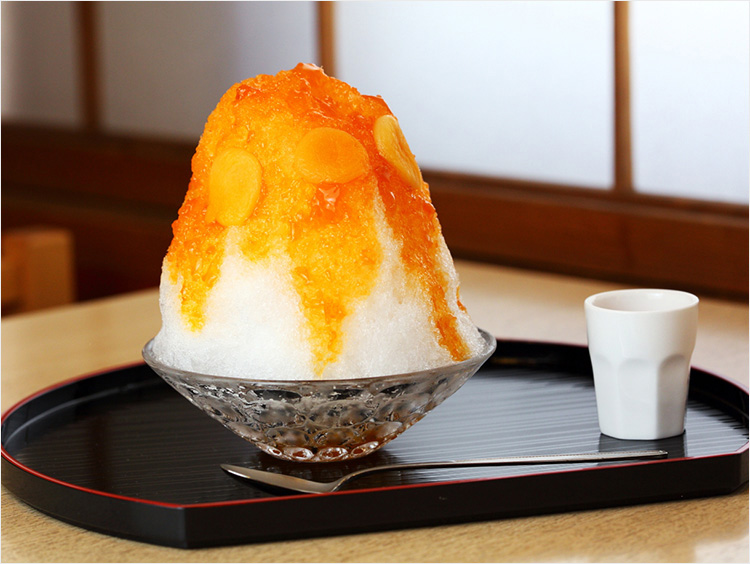 <四季茶寮 えど>四季茶寮 えどのかき氷 あんず