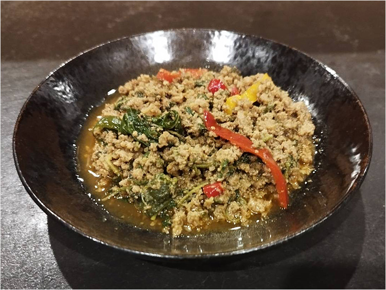<創作カレーツキノワ>タイ風 ガパオキーマ(ハーフサイズ)