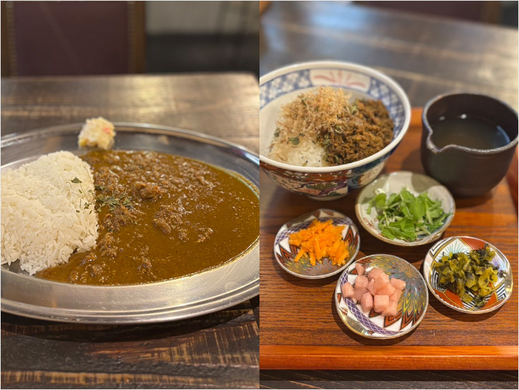 <ドラマチックカリーゴールデン中崎>ゴールデン出汁キーマ弁当、中崎カリー弁当