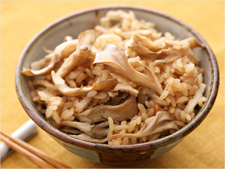 舞茸ご飯のでき上がりイメージ