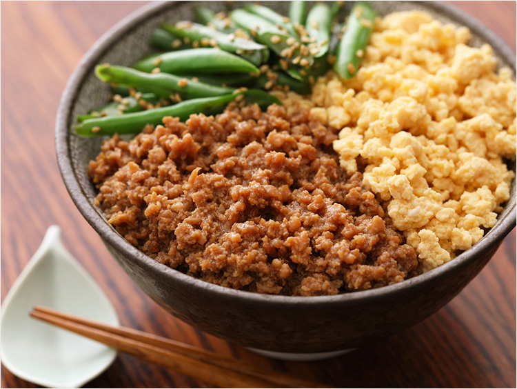 そぼろ丼出来上がり