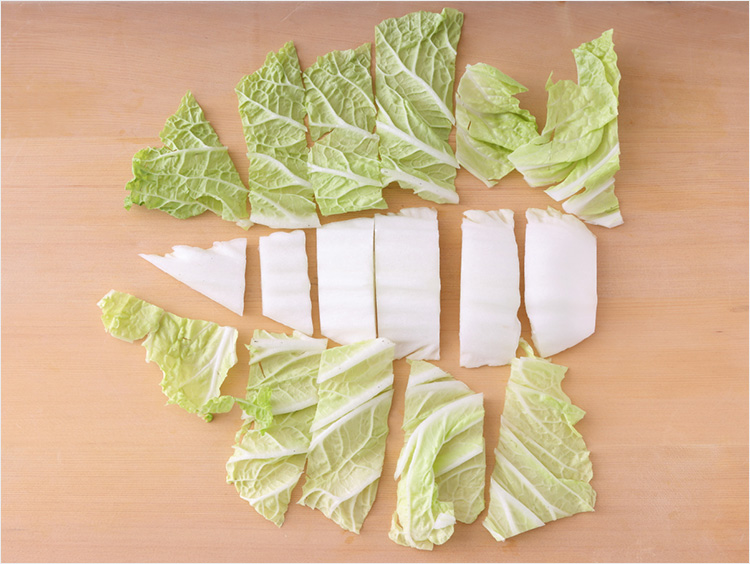 白菜を切ったイメージ