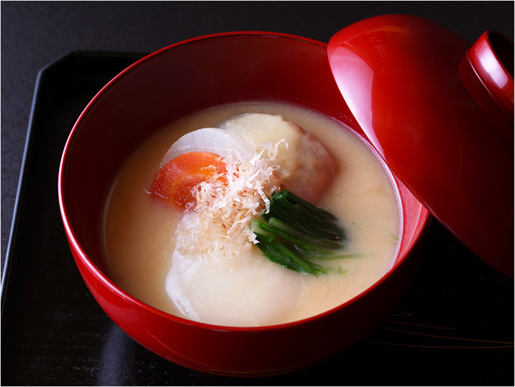 上方雑煮のでき上がりイメージ