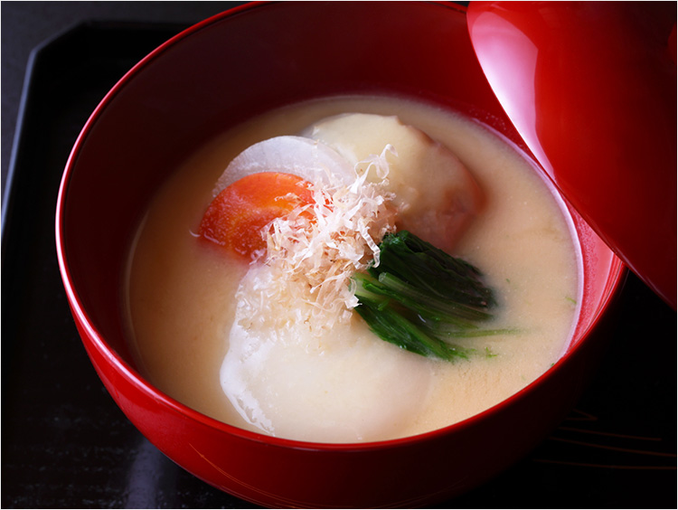 上方雑煮のでき上がりイメージ