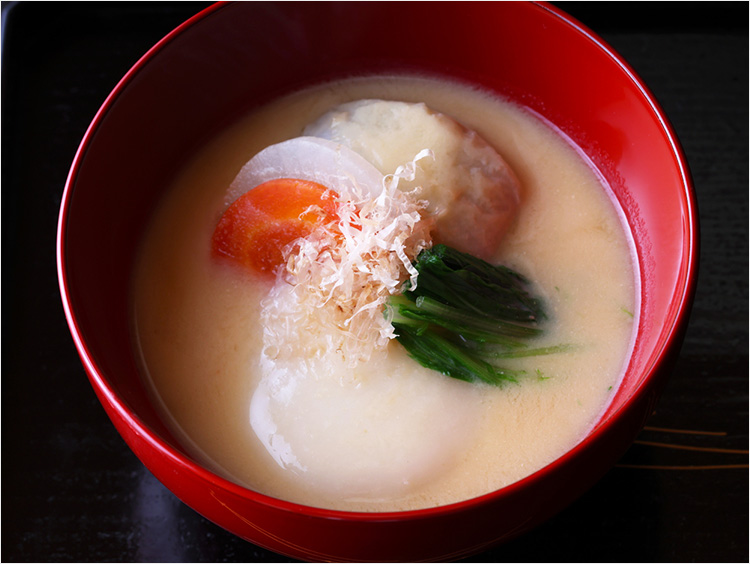 上方雑煮のでき上がりイメージ