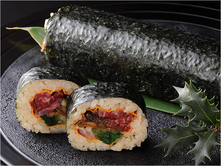 <紫野和久傳>牛と春のにがみ寿し