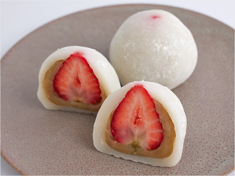 ＜小布施堂Shinjuku＞栗あん苺大福 あまりん