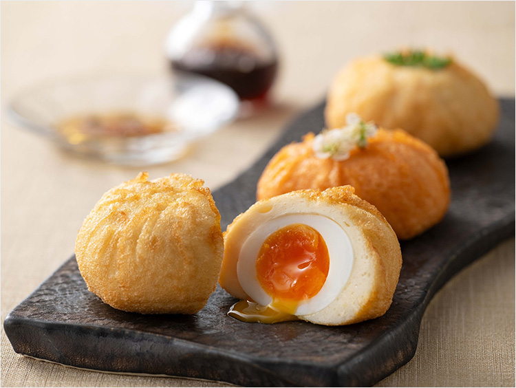 <竹徳かまぼこ>煮玉子しんじょう