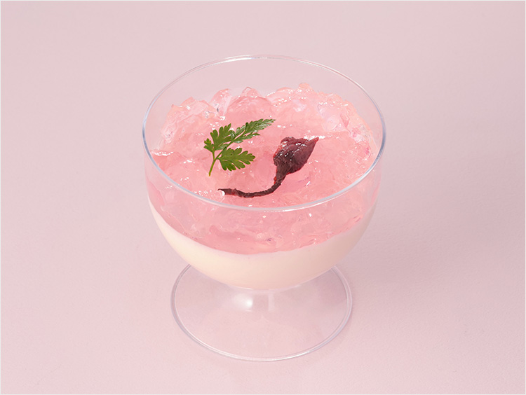 <京料理 美濃吉>桜ムース 春色ジュレ仕立て