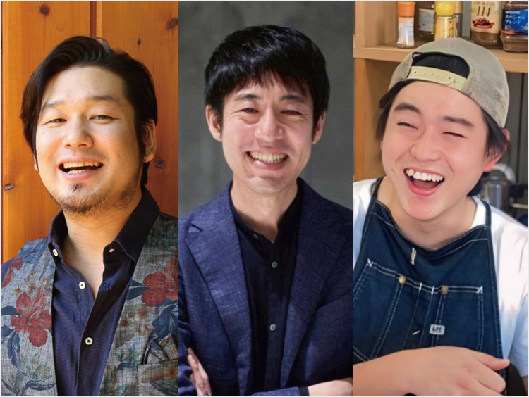 コーヒーフェスアドバイザー3名、岩崎泰三氏、粕谷哲氏、荻原駿氏