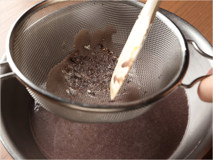 ザルでこすイメージ