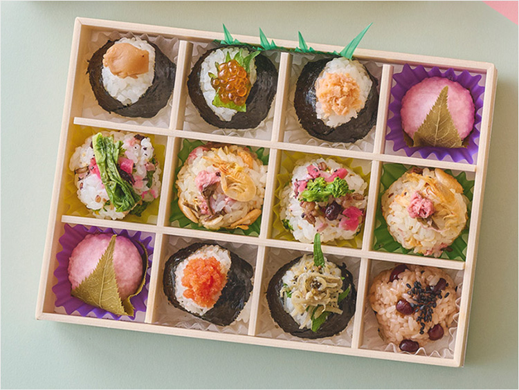 <穂の香>8種のてまりおむすびと甘味セット