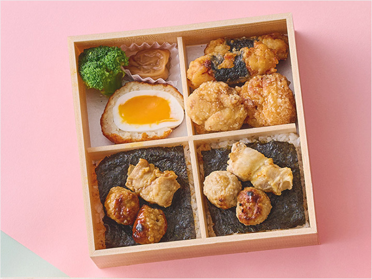 <鶏撰・伊藤和四五郎商店 鶏三和>鶏専門店のコラボ弁当(春)