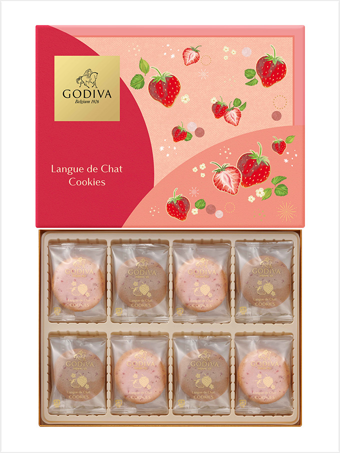 ＜ゴディバ＞あまおう苺ラングドシャクッキー アソートメント 30枚入
