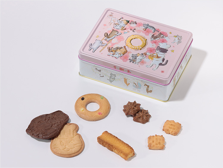 ＜泉屋東京店＞ねこ缶【クッキーがつなぐ輪】