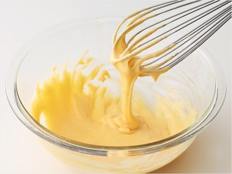 生地を垂らすイメージ