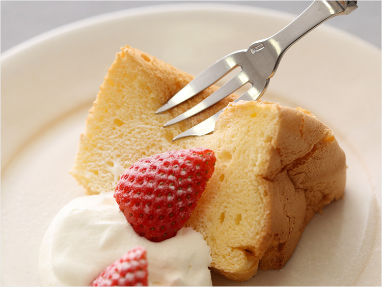 プレーンシフォンのでき上がり