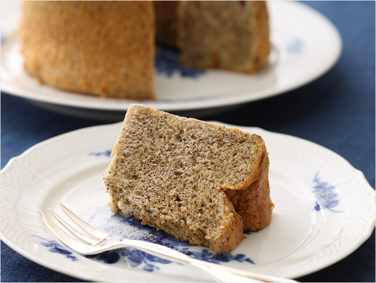 紅茶シフォンのでき上がり