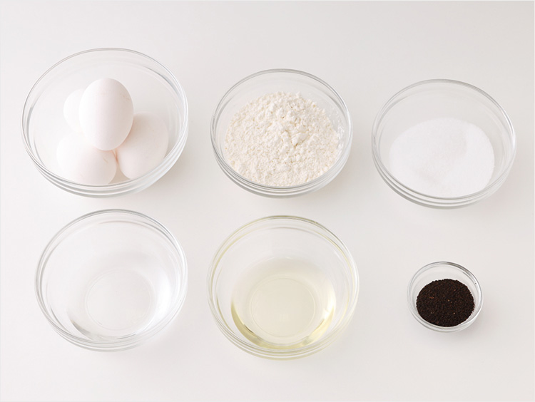 紅茶シフォンの材料