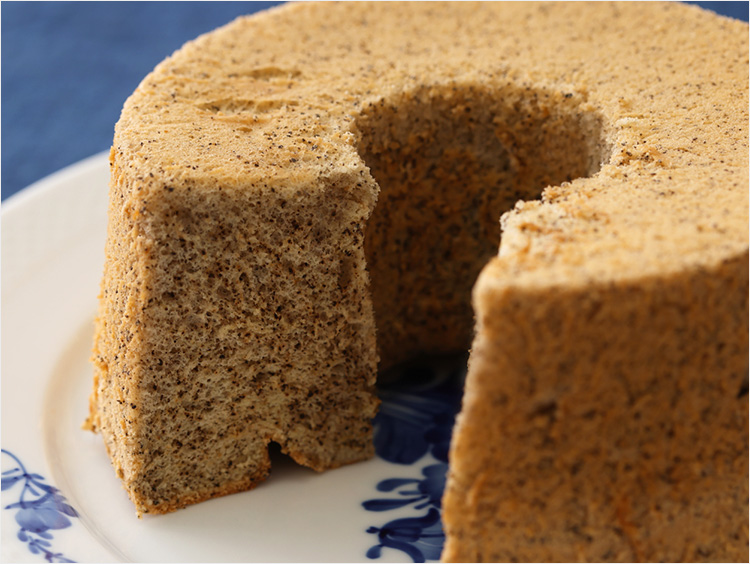 紅茶シフォンのでき上がり