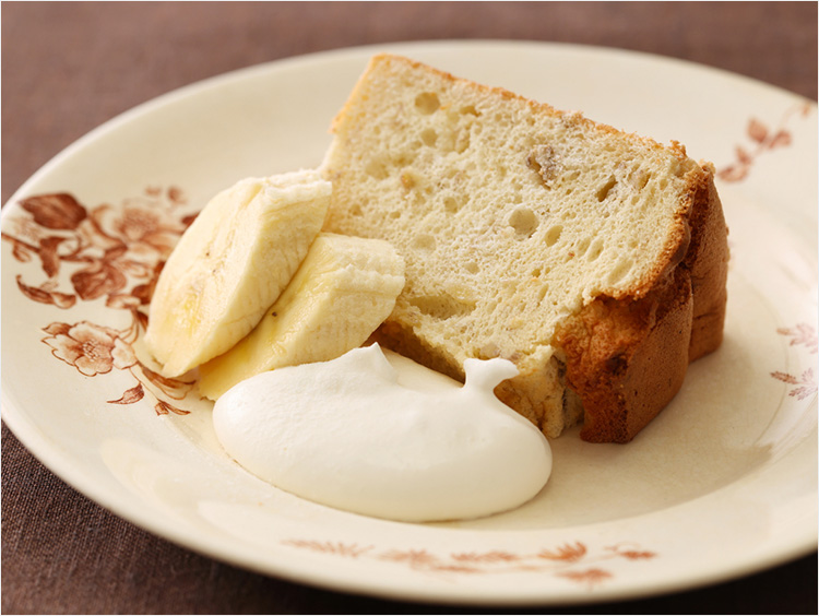 バナナシフォンのでき上がり