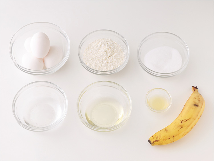 バナナシフォンの材料