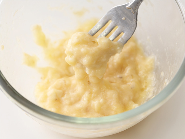 バナナをつぶしたイメージ