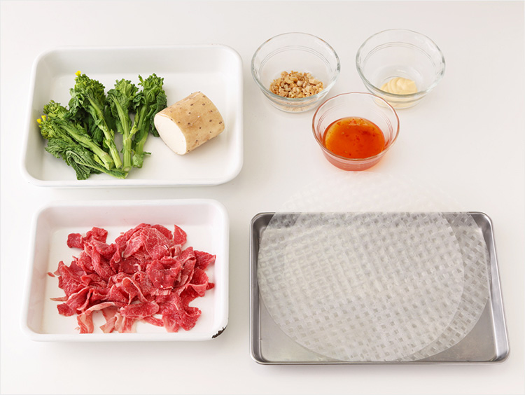 生春巻きの材料イメージ