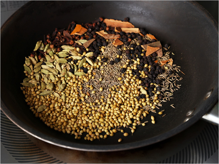 スパイス炒め初めのイメージ