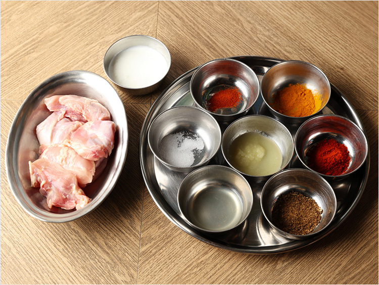 チキンティッカの材料