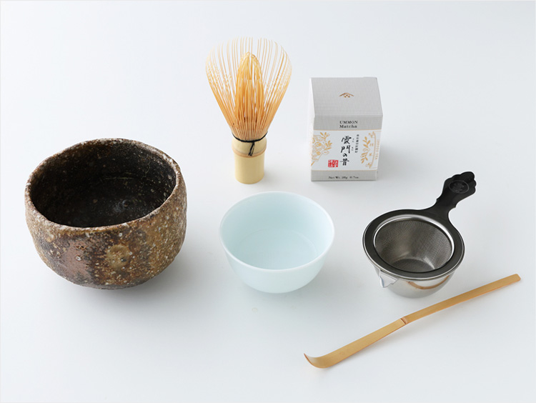 濃茶の道具と抹茶 雲門の昔