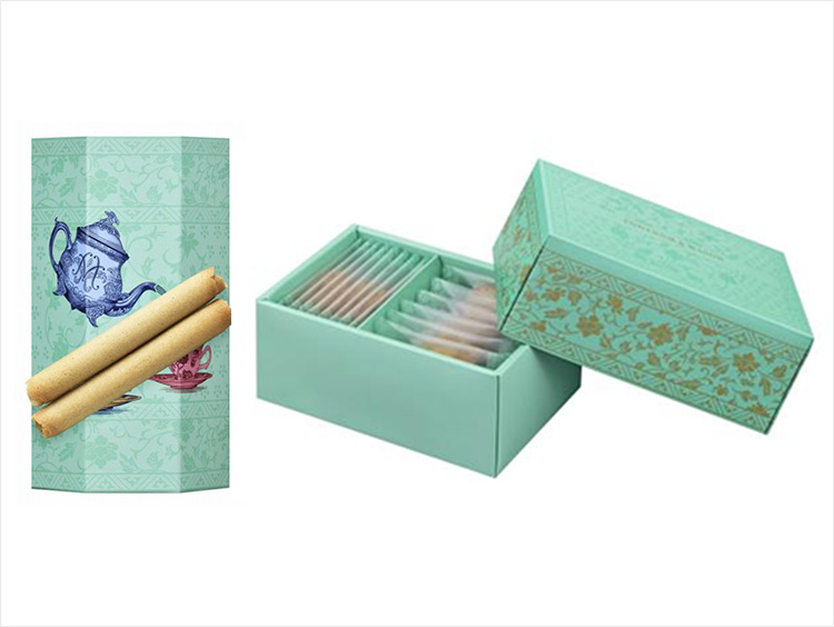 <フォートナム・アンド・メイソン>イングリッシュシガーロール、ティーリーフビスケット