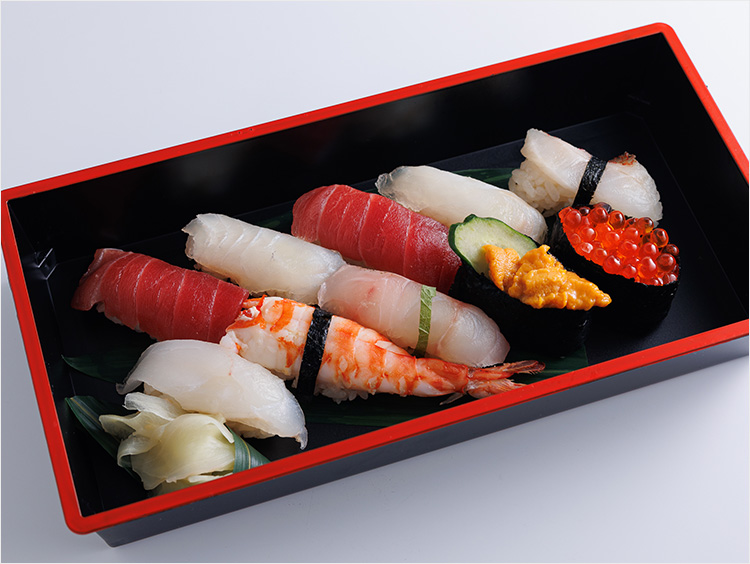 ＜東信水産＞こだわり手握り寿司10貫