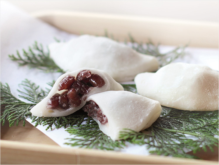 ＜叶 匠壽庵 あもや＞煮小豆に餅