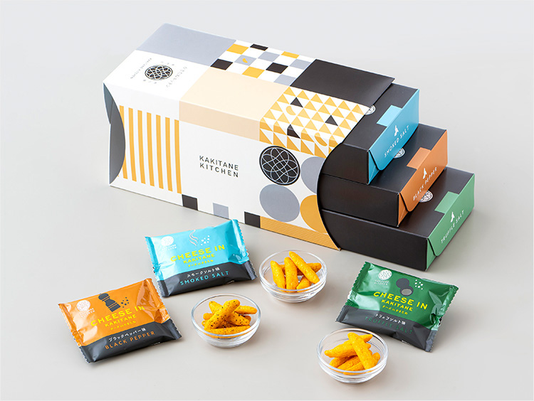 ＜かきたねキッチン＞チーズ in かきたね 3個セット「銀座限定パッケージ」