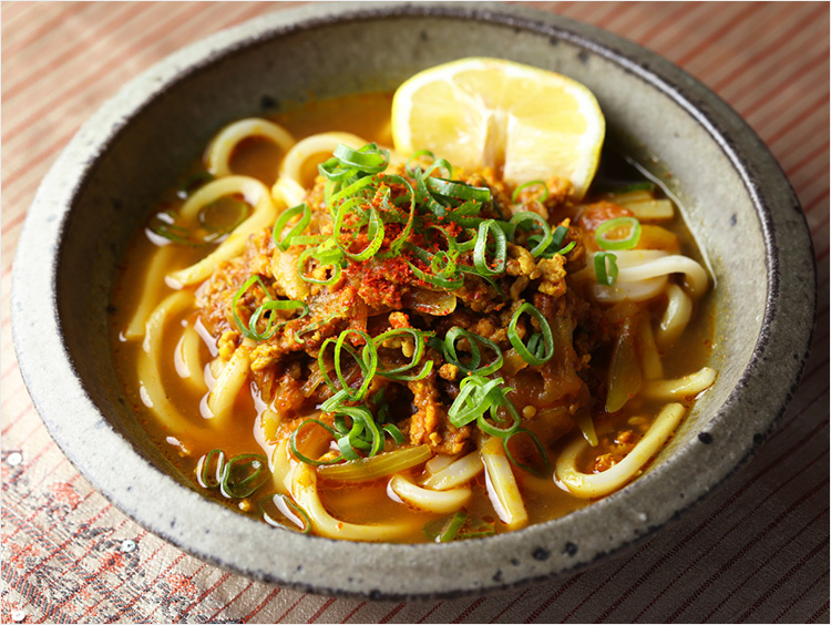 キーマカレーうどんでき上がりイメージ