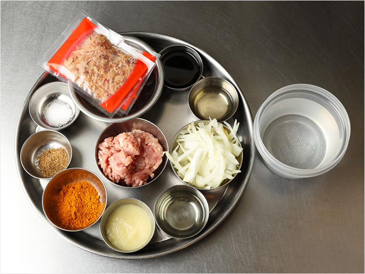 キーマカレースープの材料