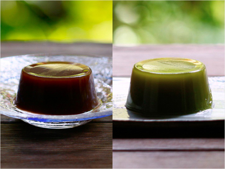 ＜老松＞水ようかん、抹茶水ようかん