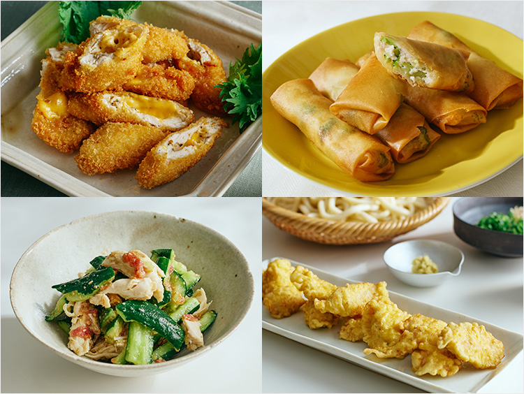 鶏ささみ料理、出来上がりイメージ